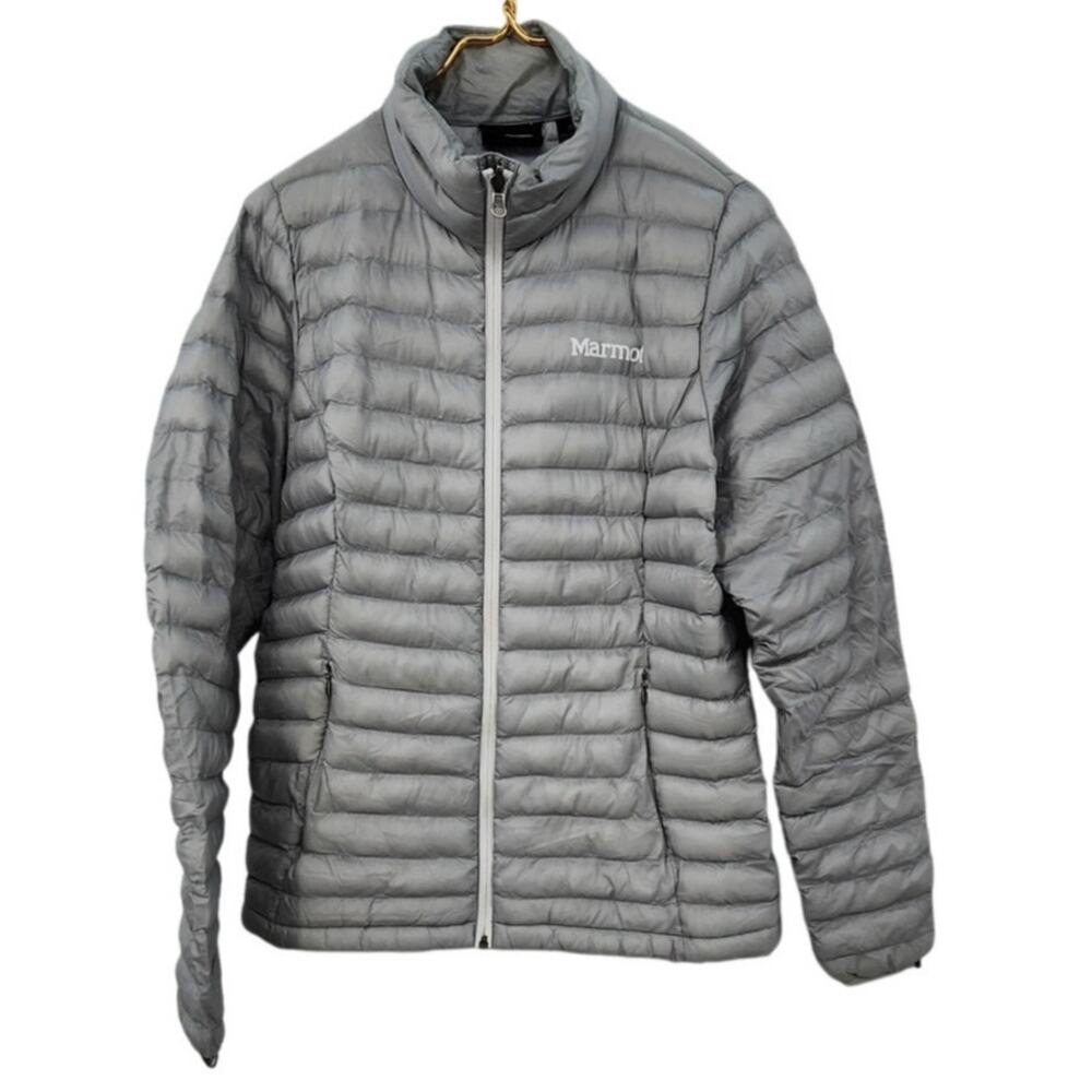 Marmot I45730 Grey Full Zip Medium Warm Lightweight Packable